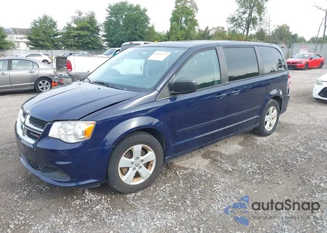 2013 Dodge Grand Caravan Se z USA, uszkodzony, nr VIN 2C4RDGBG2DR617765